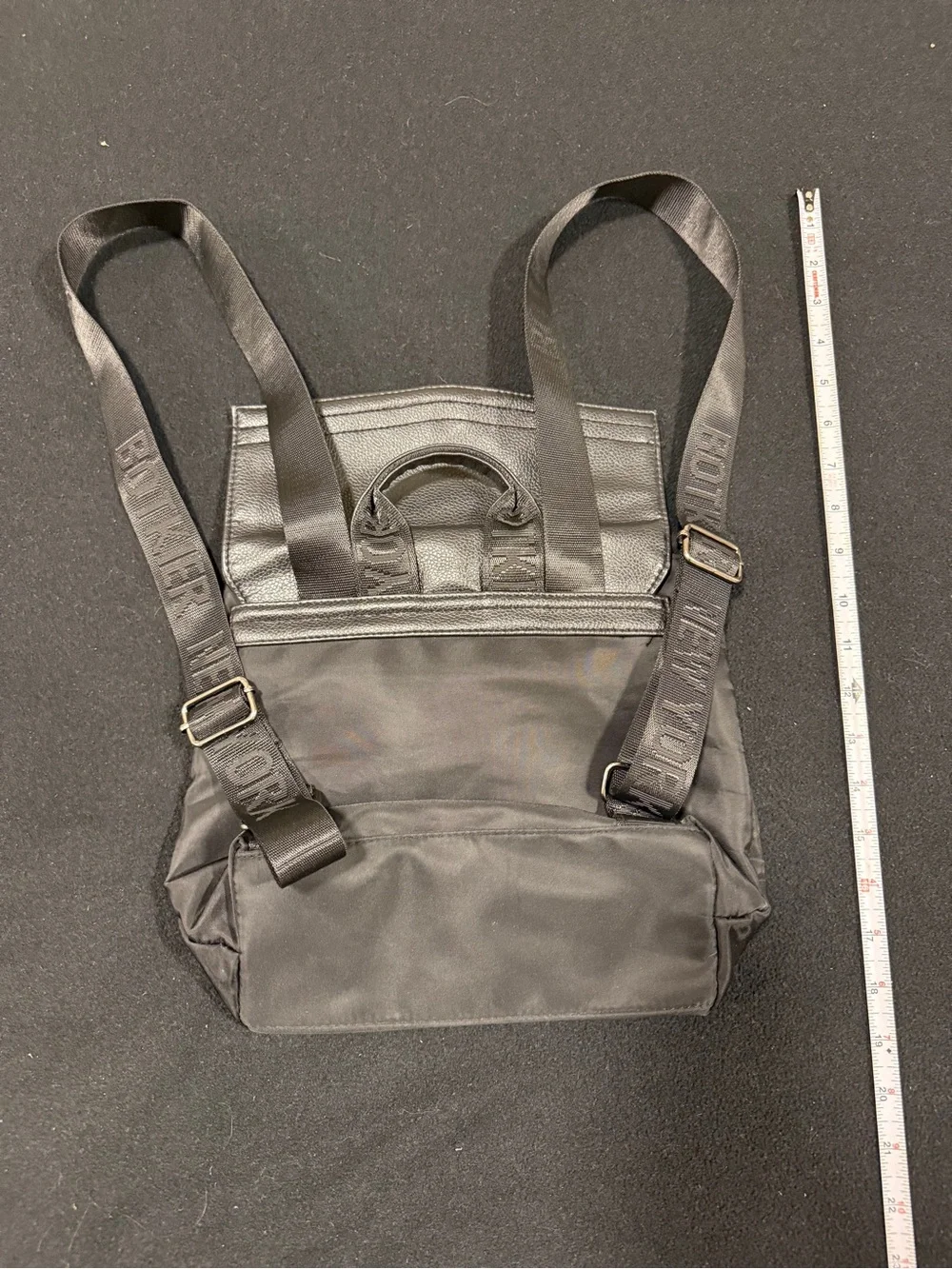 Botkier Black Nylon & Leather Convertible Pack